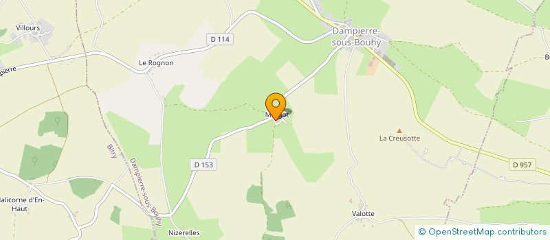 localisation de l'entreprise SAS VALYS à DAMPIERRE-SOUS-BOUHY