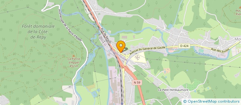 localisation de l'entreprise SAS VANDINI à MOYENMOUTIER