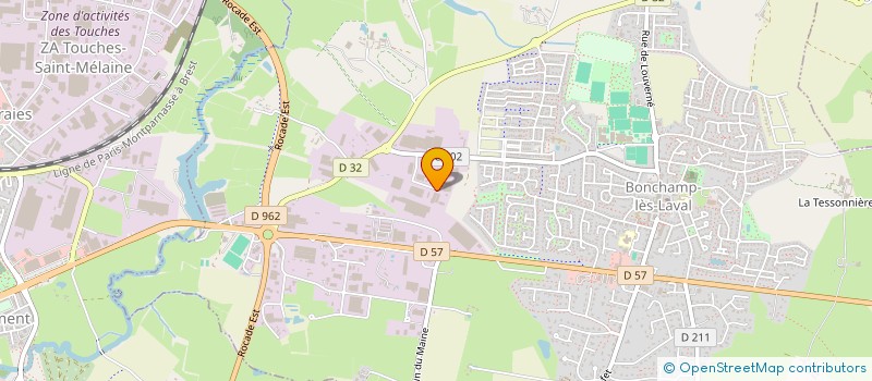localisation de l'entreprise SAS VAUGEOIS à BONCHAMP-LES-LAVAL