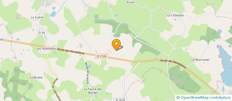 localisation de l'entreprise SAS VAYNE PHOTOVOLTAIQUE  SAINT-JAL