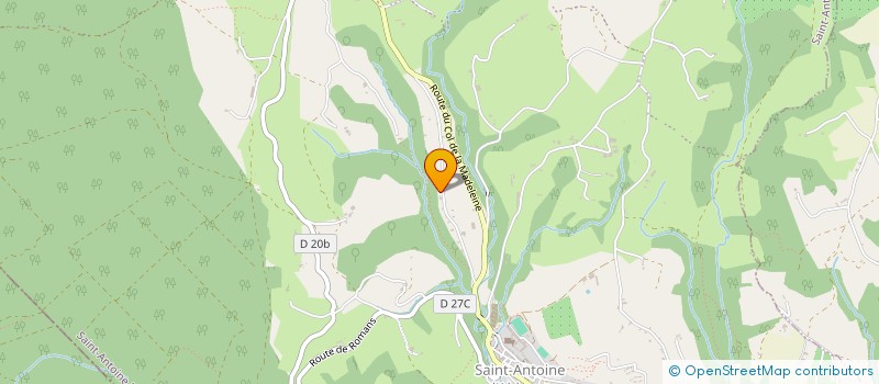 localisation de l'entreprise SAS VB-SOURCING  SAINT ANTOINE L'ABBAYE