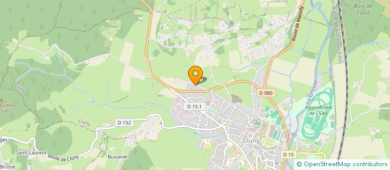 localisation de l'entreprise SAS VD à CLUNY