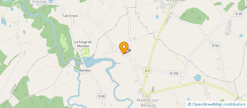 localisation de l'entreprise SAS VENTE DOUGLAS à MAILHAC-SUR-BENAIZE