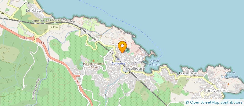 localisation de l'entreprise SAS VERDAGUER  COLLIOURE