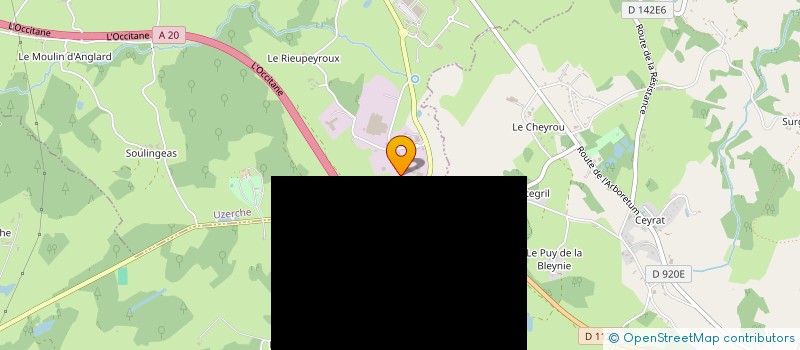 localisation de l'entreprise SAS VERDIER ELEC  EYBURIE