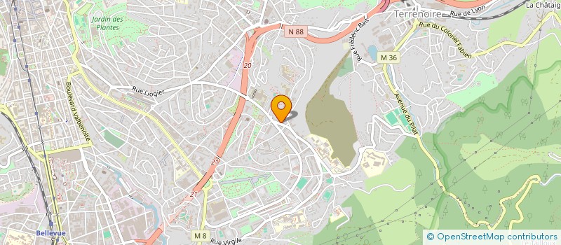 localisation de l'entreprise SAS VERRE DE VERT  ANDREZIEUX-BOUTHEON