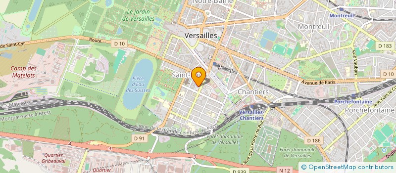 localisation de l'entreprise SAS VERRE O'VIN à VERSAILLES