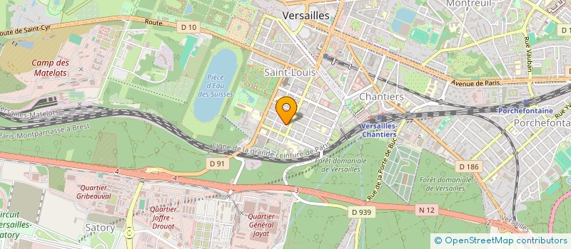 localisation de l'entreprise SAS VERSAILLES à VERSAILLES