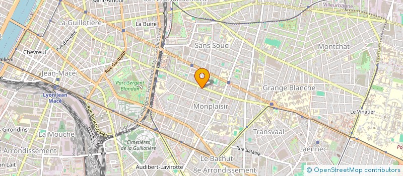 localisation de l'entreprise SAS VERT LUMIERE à LYON