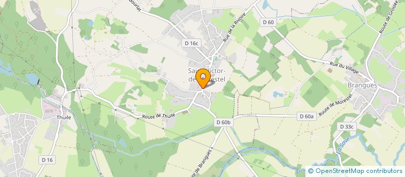 localisation de l'entreprise SAS VERTENERGIE  SAINT-VICTOR-DE-MORESTEL