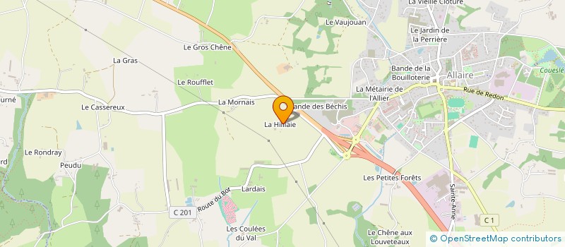 localisation de l'entreprise SAS VEZIN PLATRERIE-CARRELAGE  ALLAIRE