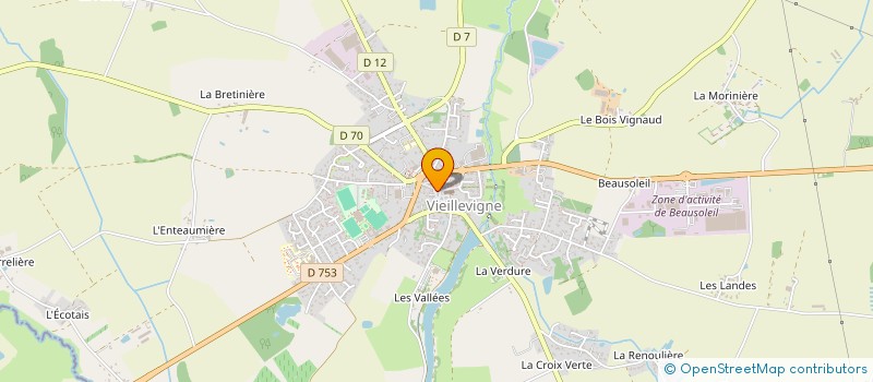 localisation de l'entreprise SAS VHN  VIEILLEVIGNE