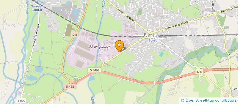 localisation de l'entreprise SAS VIAL-MONTEAU  BONSON