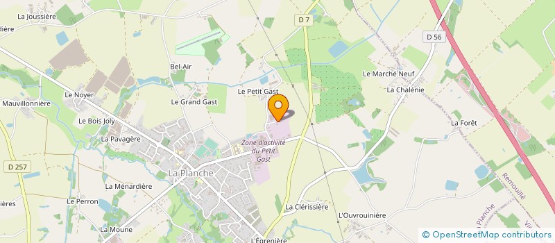 localisation de l'entreprise SAS VIAUD STEPHANE à LA PLANCHE