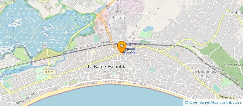 localisation de l'entreprise SAS VICTOIRE à LA BAULE-ESCOUBLAC