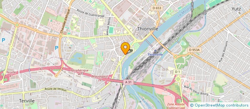 localisation de l'entreprise SAS VICTORIA  THIONVILLE