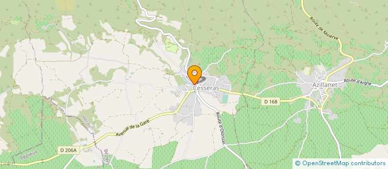 localisation de l'entreprise SAS VIDAL à CESSERAS