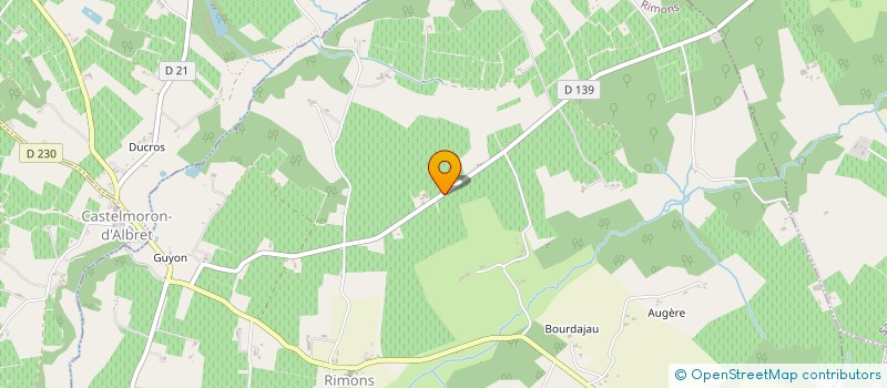 localisation de l'entreprise SAS VIGNOBLES LOBRE  RIMONS