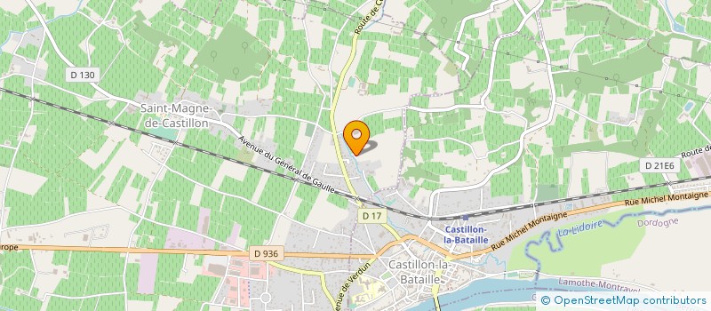 localisation de l'entreprise SAS VIGNOBLES ROBIN à SAINT-MAGNE-DE-CASTILLON