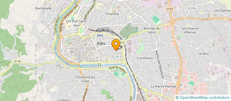 localisation de l'entreprise SAS VIGROUX EXPERTISES à ALES
