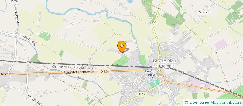 localisation de l'entreprise SAS VIGUIER  LA VILLE-DIEU-DU-TEMPLE