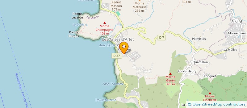 localisation de l'entreprise SAS VILLA FELICITE  LES ANSES-D'ARLET