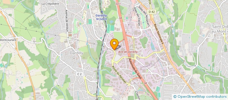 localisation de l'entreprise SAS VILLEURBANNE ANATOLE  DARDILLY