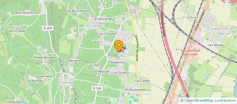 localisation de l'entreprise SAS VINIBIKE  VINZELLES