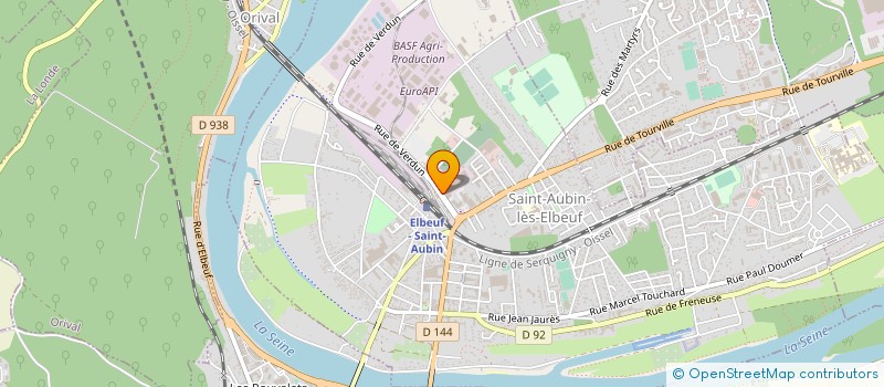 localisation de l'entreprise SAS VITRAUX D'ART  SAINT-AUBIN-LES-ELBEUF