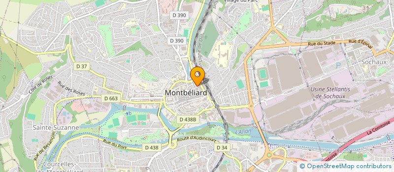 localisation de l'entreprise SAS VMR à MONTBELIARD
