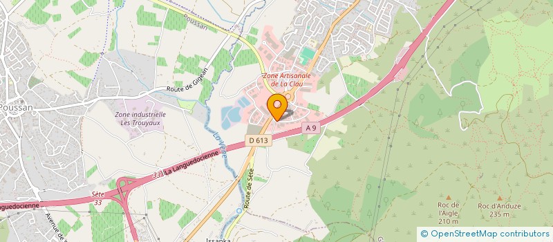 localisation de l'entreprise SAS VO 34  GIGEAN