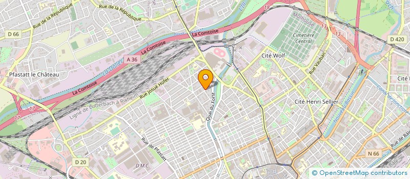 localisation de l'entreprise SAS VOGEL à MULHOUSE
