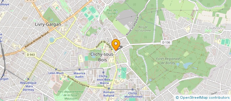 localisation de l'entreprise SAS VOLTEX à CLICHY-SOUS-BOIS