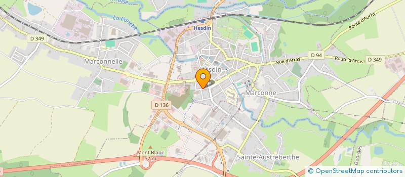 localisation de l'entreprise SAS VOYAGES DUMONT à HESDIN