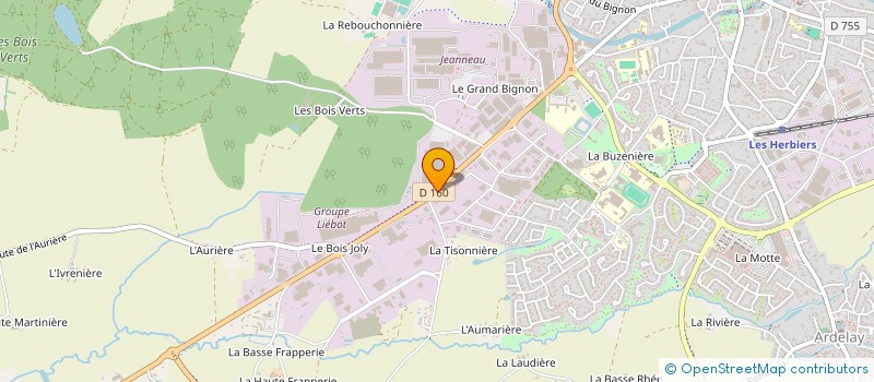 localisation de l'entreprise SAS VRIGNAUD à LES HERBIERS
