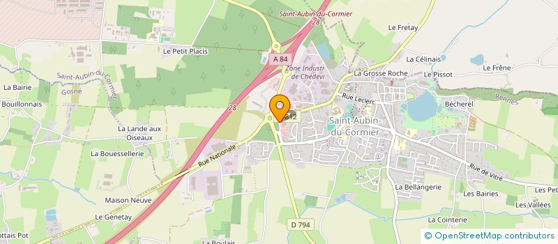 localisation de l'entreprise SAS VSP AGENCE DE SAINT-AUBIN  SAINT-AUBIN-DU-CORMIER