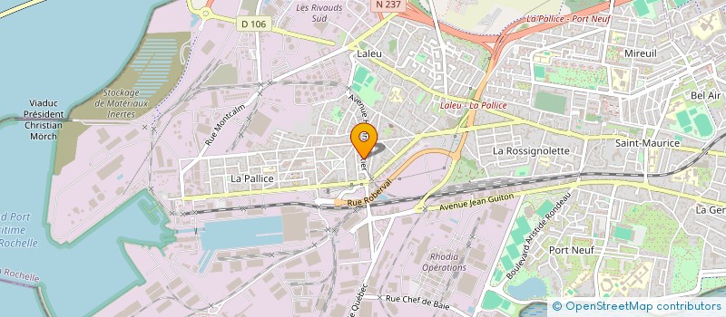 localisation de l'entreprise SAS VT HOME à LA ROCHELLE
