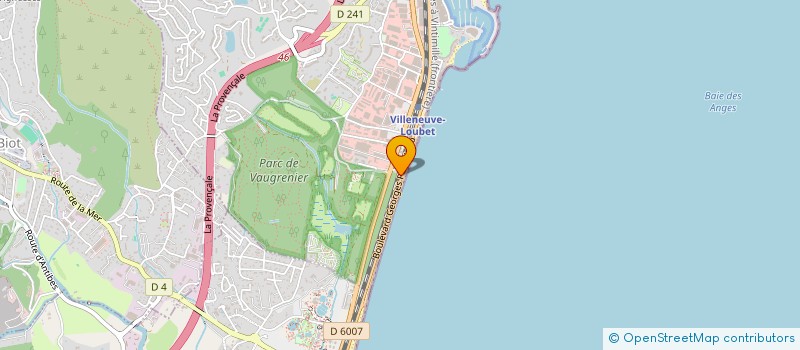 localisation de l'entreprise SAS VVT  VILLENEUVE-LOUBET