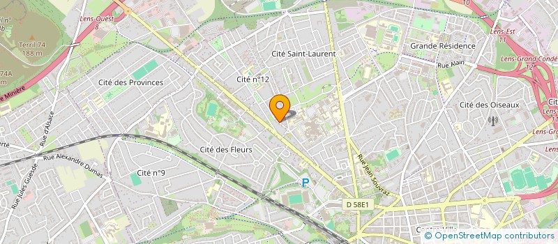 localisation de l'entreprise SAS WAFA VO  LENS