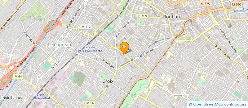 localisation de l'entreprise SAS WEEFIKS  ROUBAIX