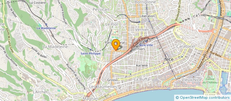 localisation de l'entreprise SAS WOLECK à NICE