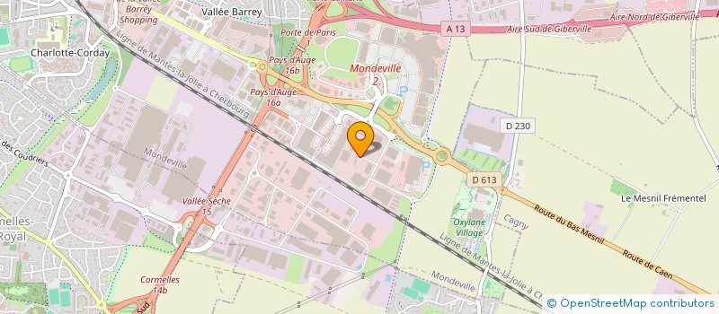 localisation de l'entreprise SAS X.VIEL  MONDEVILLE