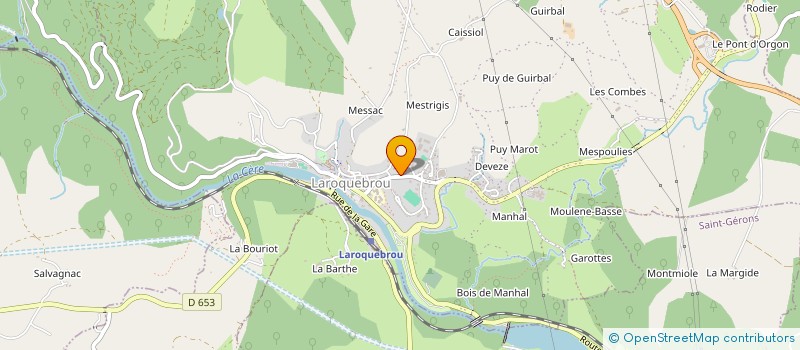 localisation de l'entreprise SAS XT ELEC à LAROQUEBROU