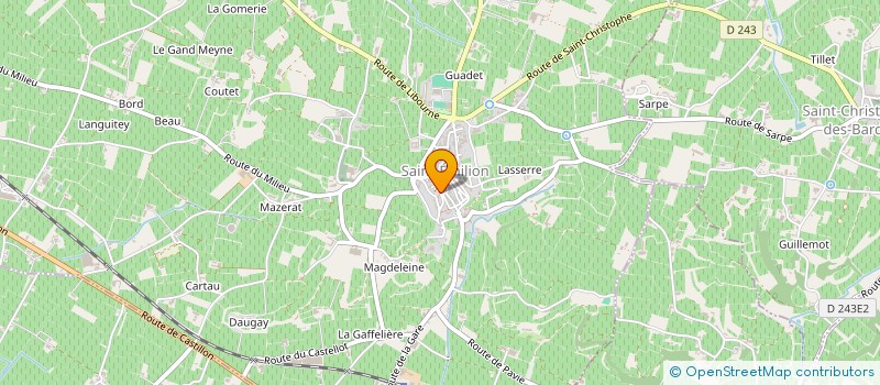 localisation de l'entreprise SAS XUFITZ  SAINT-EMILION