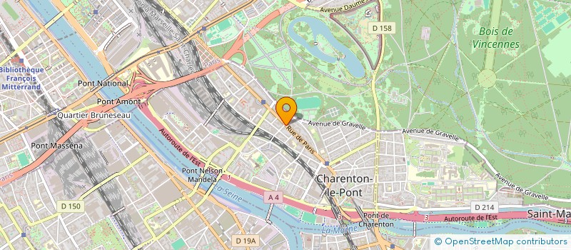 localisation de l'entreprise SAS XV  CHARENTON-LE-PONT