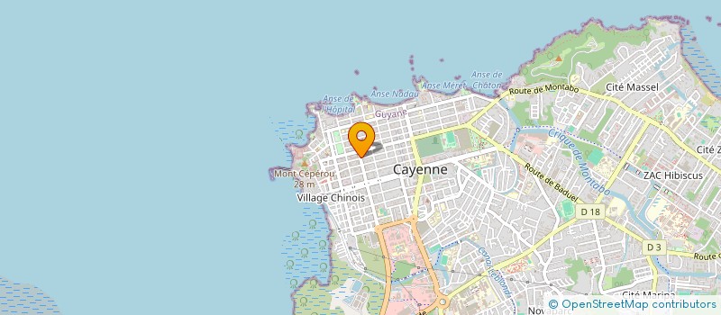 localisation de l'entreprise SAS YANA G TECH  CAYENNE