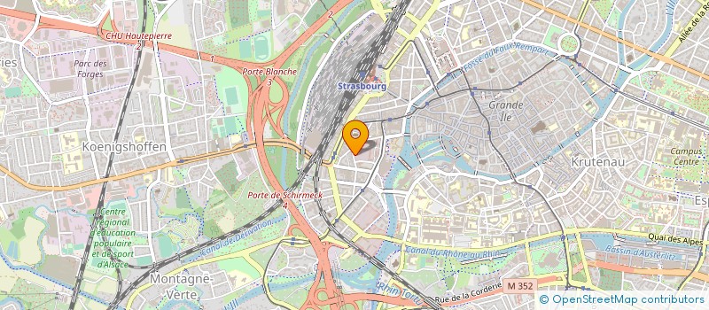 localisation de l'entreprise SAS YCEB à STRASBOURG