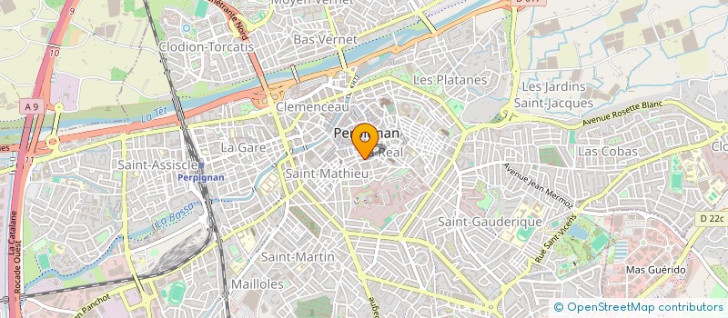 localisation de l'entreprise SAS YEGG CORNER  PERPIGNAN