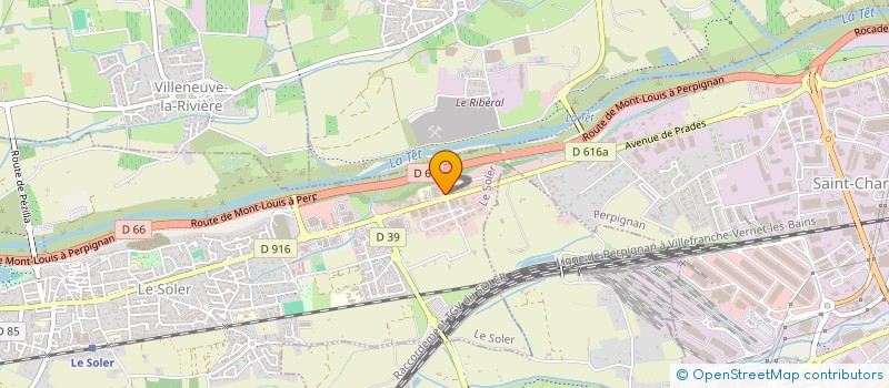 localisation de l'entreprise SAS YEL LE SOLER  LE SOLER