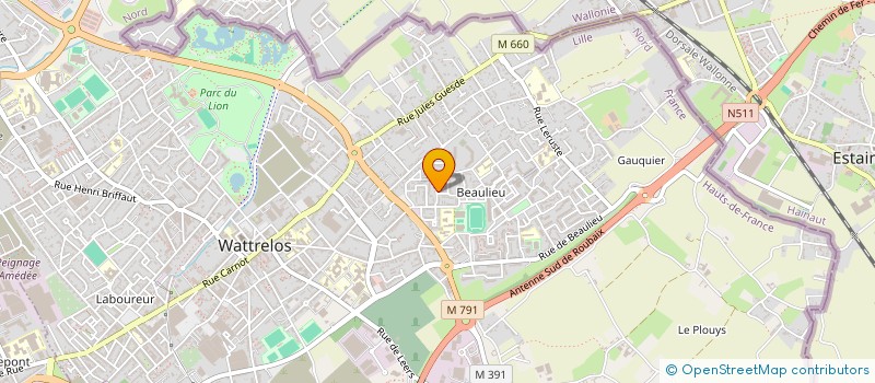 localisation de l'entreprise SAS YLD à WATTRELOS
